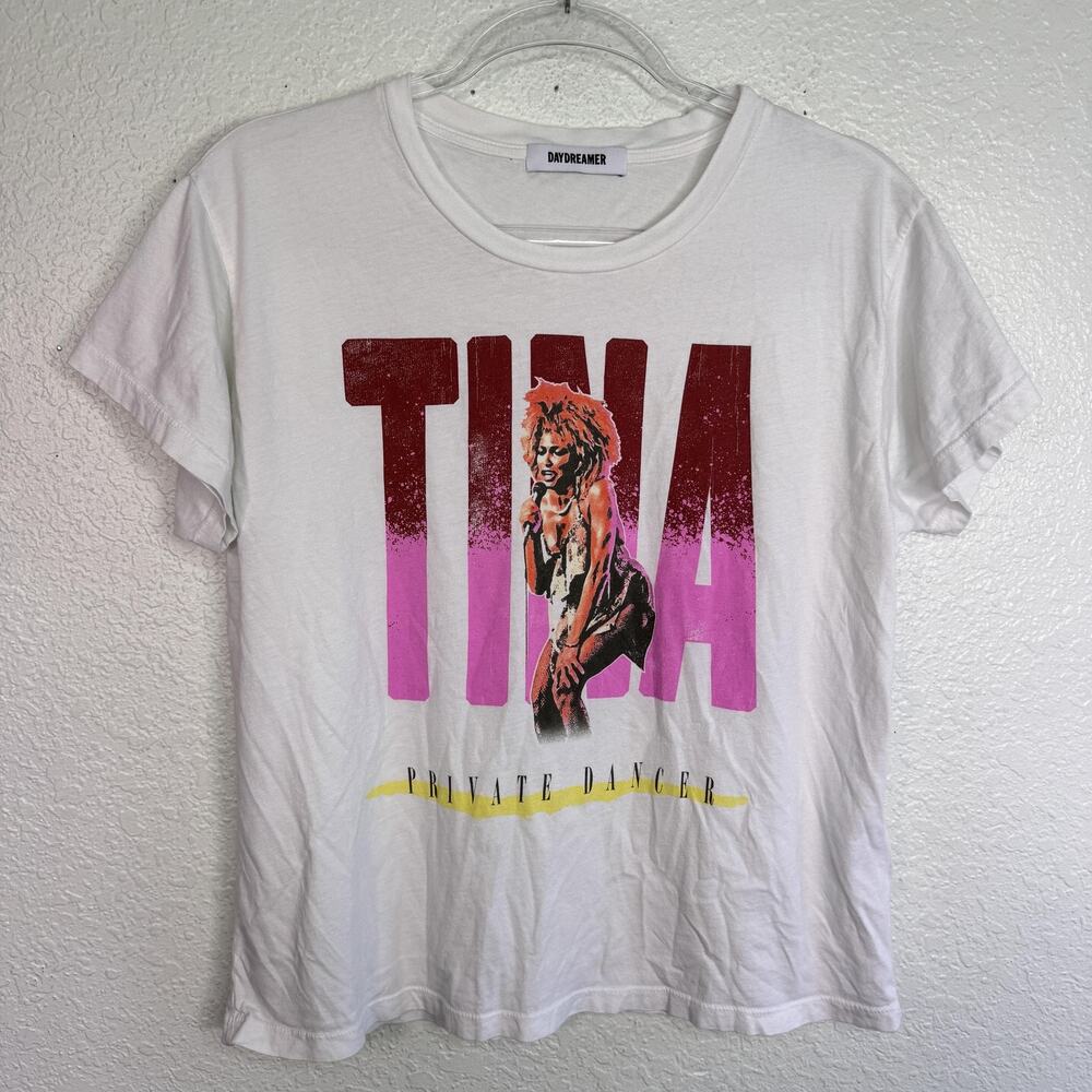 Daydreamer Tina Turner Shirt Women Large Private Dancer Tour 85 Band Graphic Tee